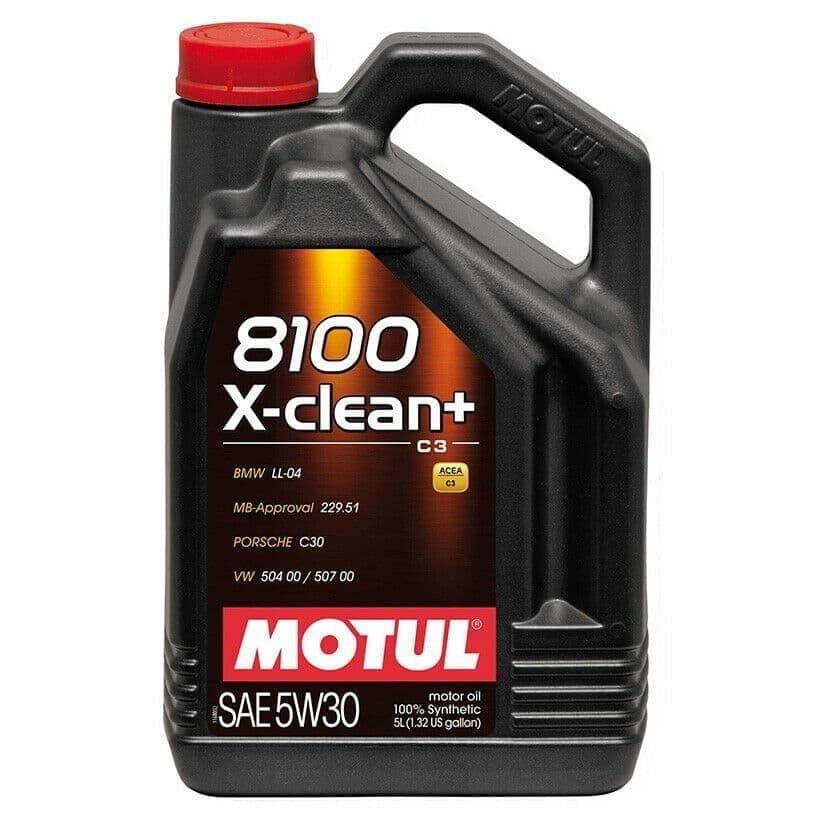 MOTUL 8100 X-CLEAN+ 5W30 SYNTHETIC ENGINE OIL 5 LITRES
