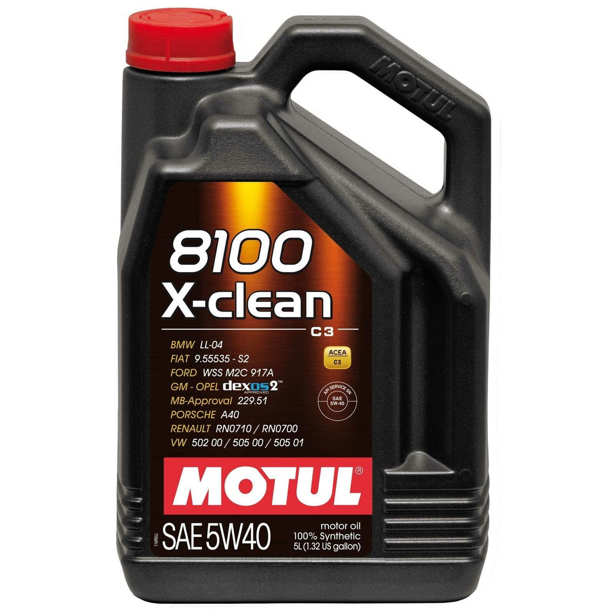 MOTUL 8100 X-CLEAN 5W40 SYNTHETIC ENGINE OIL 5 LITRES