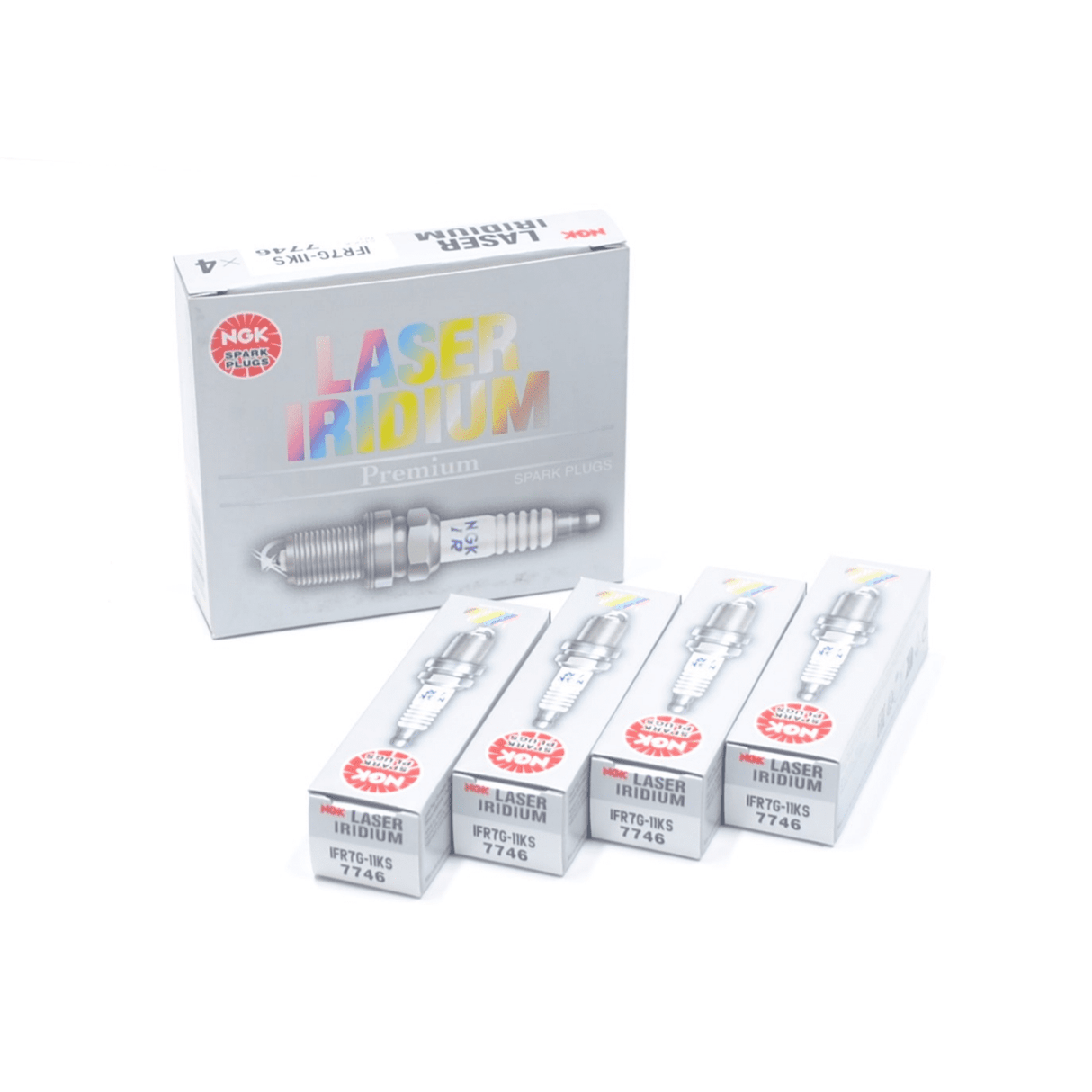 NGK LASER IRIDIUM SPARK PLUGS HONDA K-SERIES F-SERIES K20 K24 F20 IFR7G-11KS