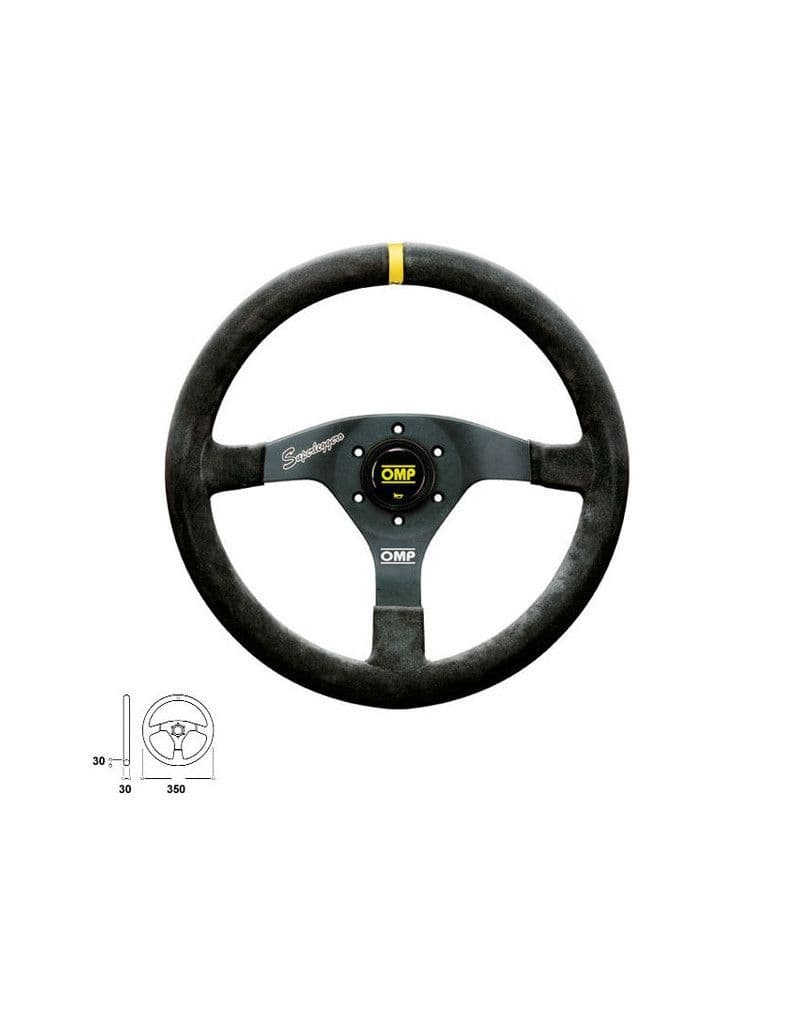 OMP VELOCITA SUPERLEGGERO STEERING WHEEL 350MM LIGHTWEIGHT ALUMINIUM