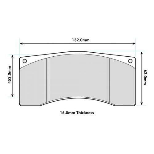 PBS PRORACE FRONT BRAKE PADS FOR FERRARI F355 3.5 CHALLENGE 94-99
