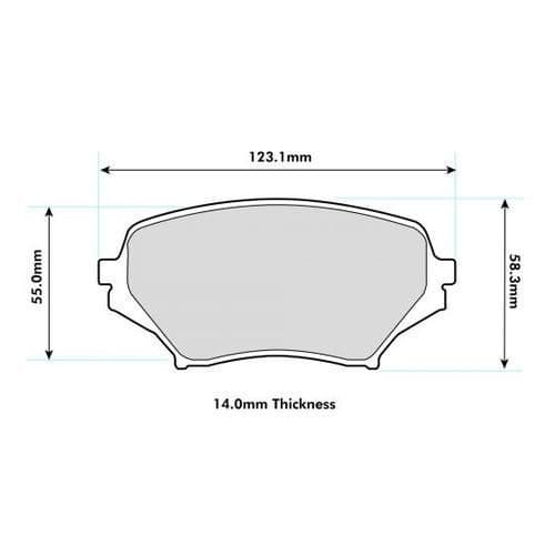 PBS PRORACE FRONT BRAKE PADS FOR MAZDA MX5 (MK3) (NC) 1.8 05-15