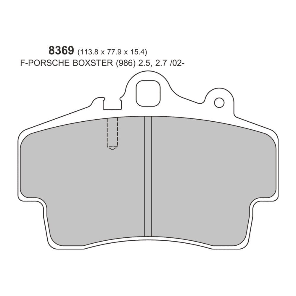 PBS PRORACE FRONT BRAKE PADS | PORSCHE BOXSTER 986 2.5 / 2.7 CALIPER CONVERSION