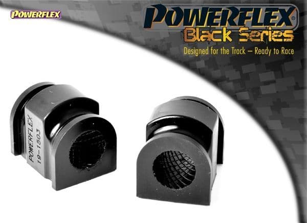 POWERFLEX BLACK FRONT ANTI ROLL BAR TO CHASSIS BUSH 22MM MAZDA MAZDA 2 2003 - 2007
