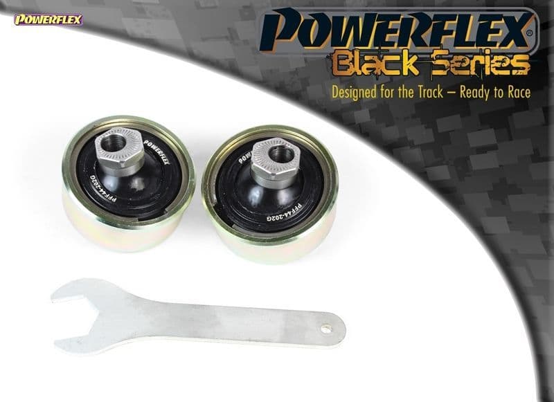 POWERFLEX BLACK FRONT WISHBONE REAR BUSH ANTI-LIFT & CASTER ADJ MITSUBISHI EVO VII,VIII&IX 01-07