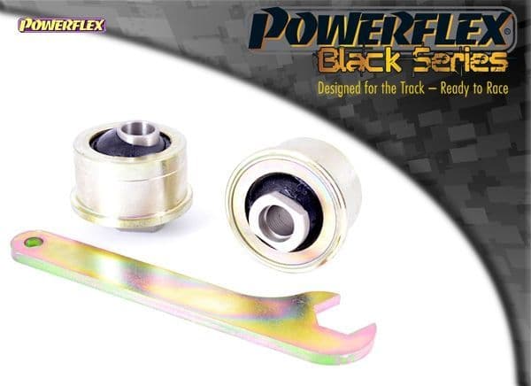 POWERFLEX BLACK FRONT WISHBONE REAR BUSH ANTI-LIFT & CASTER ADJ SUBARU FORESTER SJ 12-18