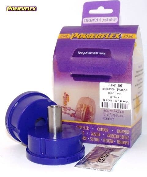 POWERFLEX FRONT LOWER DIFF MOUNT MITSUBISHI EVOLUTION VII, VIII & IX INC 260 2001 - 2007
