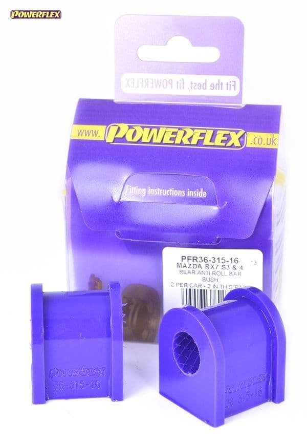 POWERFLEX REAR ANTI ROLL BAR BUSH 16MM MAZDA RX-7 GEN 3 - FD3S 92-02