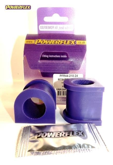 POWERFLEX REAR ANTI ROLL BAR BUSH 24MM MITSUBISHI EVOLUTION VII,VIII&IX INC 260 01-07