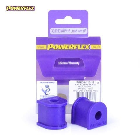 POWERFLEX REAR ANTI ROLL BAR MOUNTING BUSH 12MM MAZDA MX-5, MIATA, EUNOS MK1 NA (1989-1998)