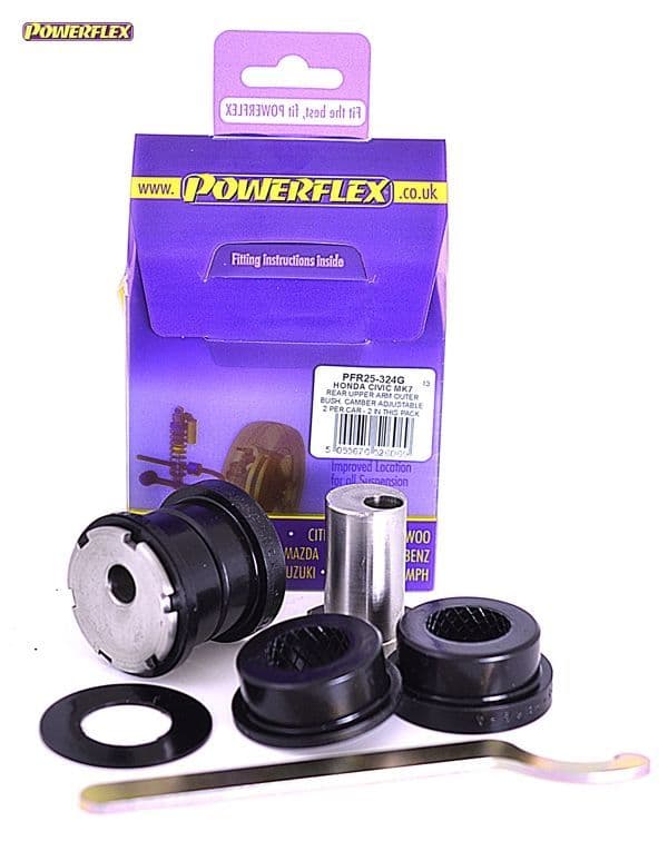 POWERFLEX REAR UPPER ARM OUTER BUSH, CAMBER ADJUSTABLE HONDA CIVIC MK7 EP2/EP3 TYPE R 01-05