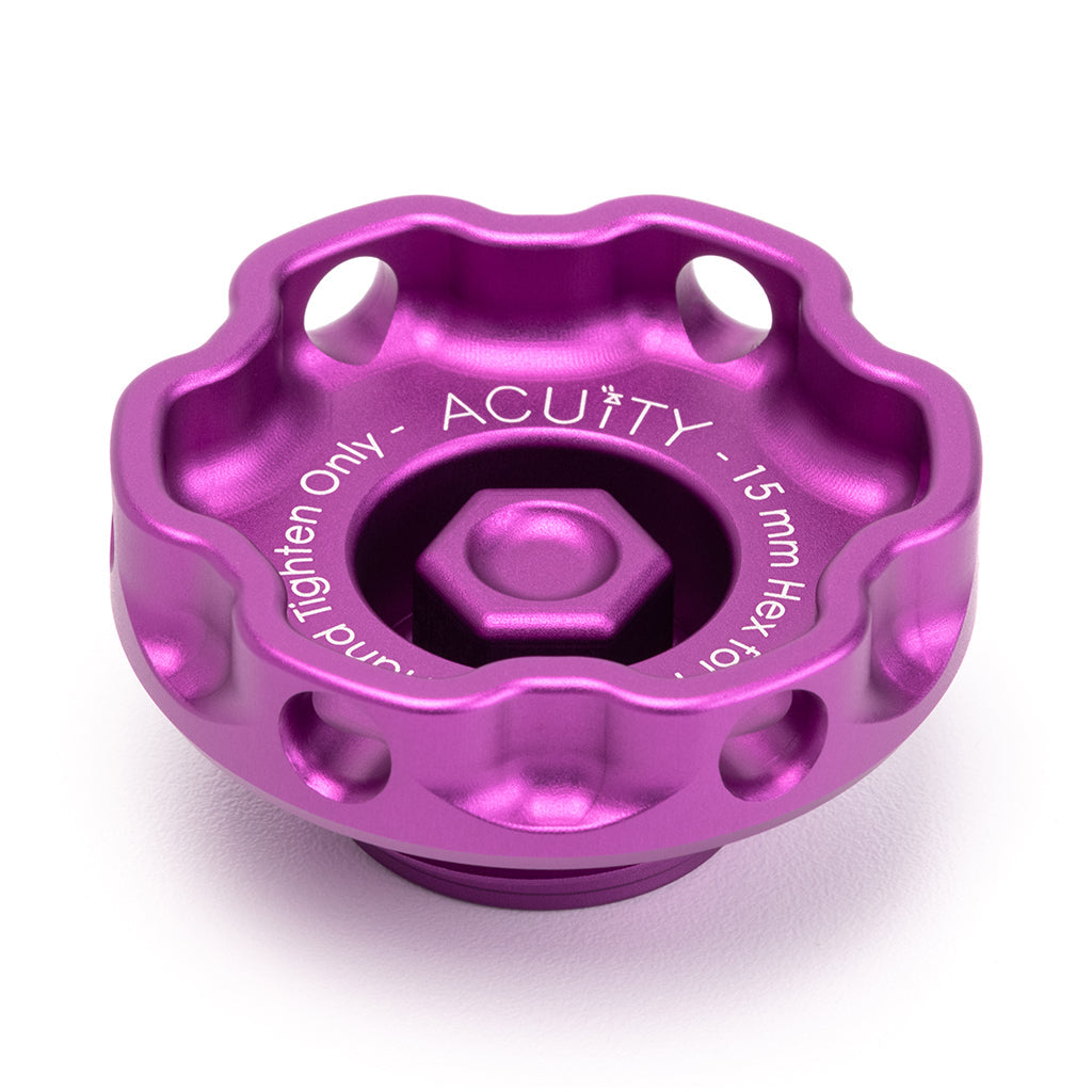 ACUITY Podium Oil Cap in Satin Purple for Hondas/Acuras
