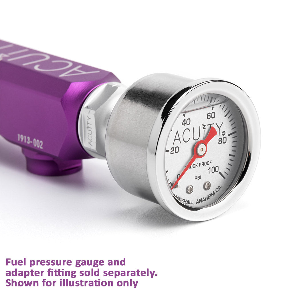 ACUITY K-Series Fuel Rail in Satin Purple Finish