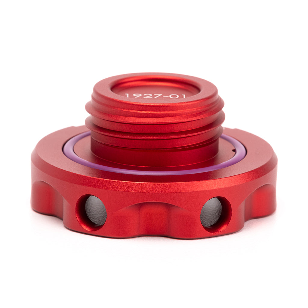 ACUITY Podium Oil Cap in Satin Red for Hondas/Acuras