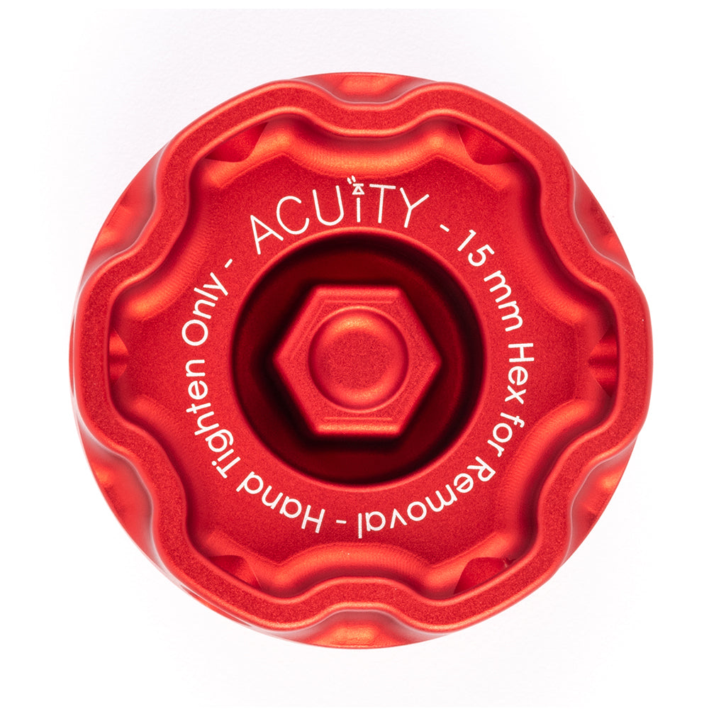 ACUITY Podium Oil Cap in Satin Red for Hondas/Acuras