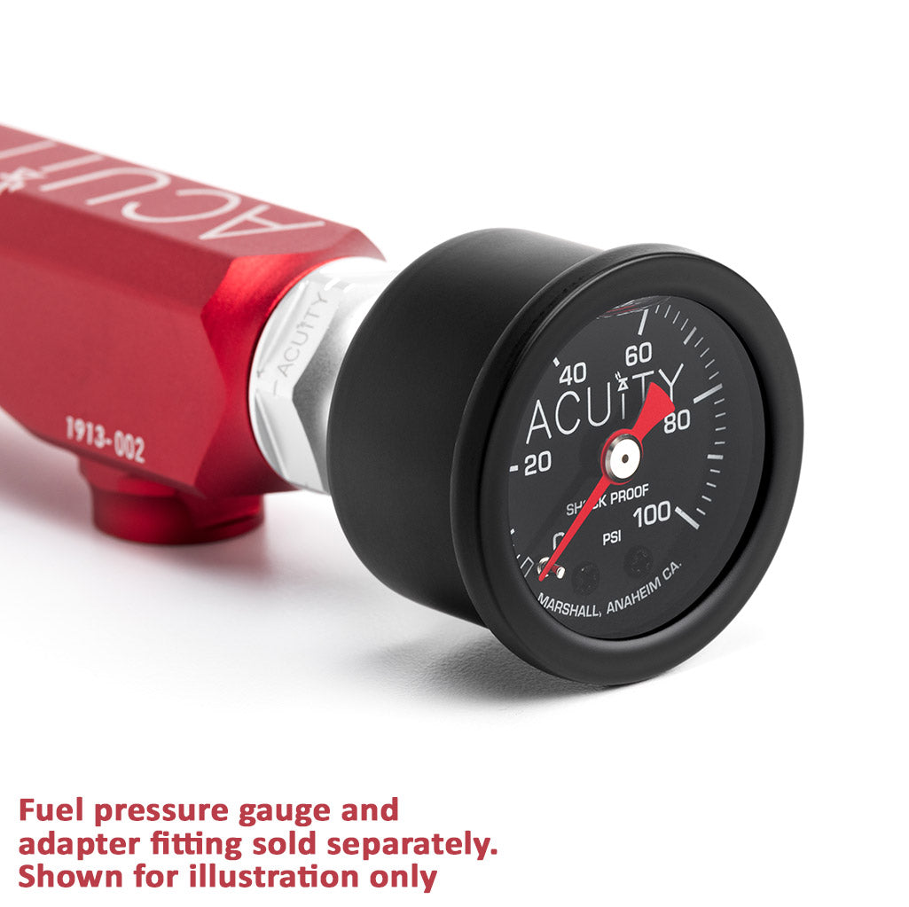 ACUITY K-Series Fuel Rail in Satin Red Finish