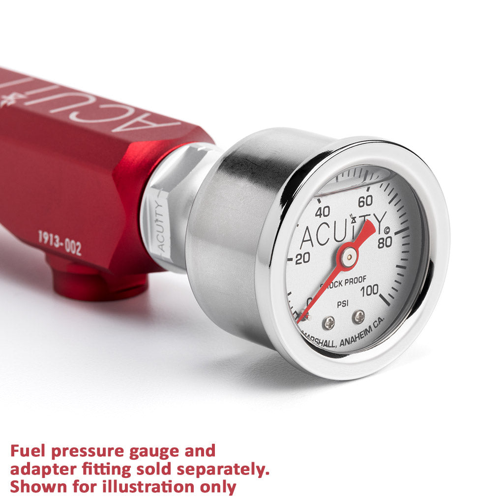 ACUITY K-Series Fuel Rail in Satin Red Finish