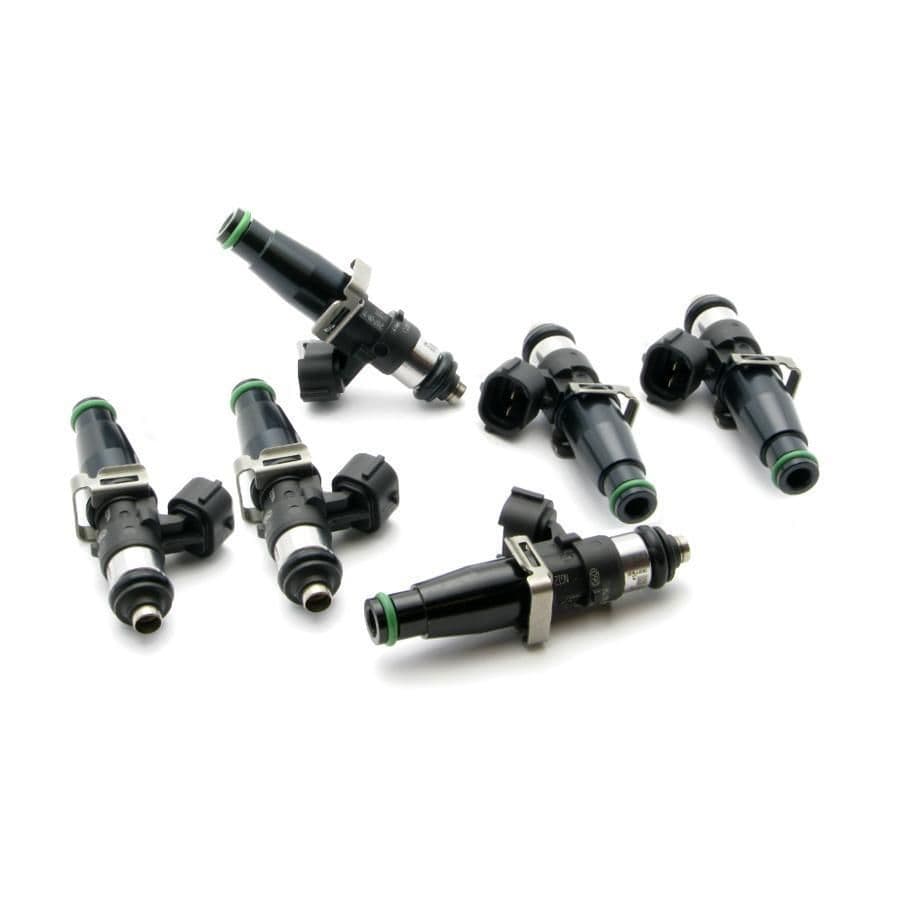 SET OF 6 HIGH IMPEDANCE 2200CC INJECTORS FOR TOYOTA SUPRA TT 93-98. FOR TOP FEED CONV, 11MM O-RING.