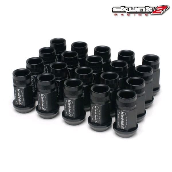 SKUNK2 16-PC BLACK SERIES LUG NUT SET 12MM X 1.5MM