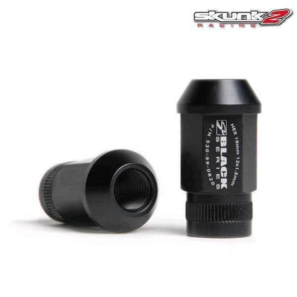 SKUNK2 16-PC BLACK SERIES LUG NUT SET 12MM X 1.5MM