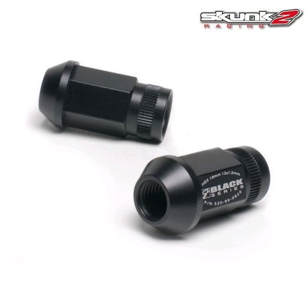 SKUNK2 20-PC BLACK SERIES LUG NUT SET 12MM X 1.5MM