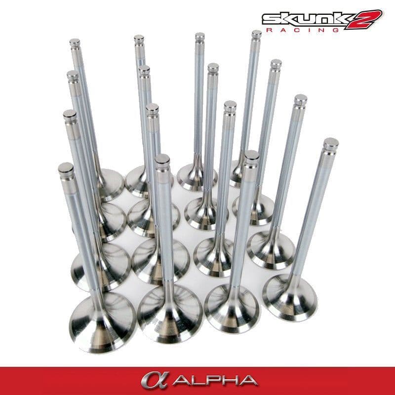 SKUNK2 ALPHA SERIES VALVES STOCK SIZE STANDARD COMPRESSION HONDA K-SERIES VTEC