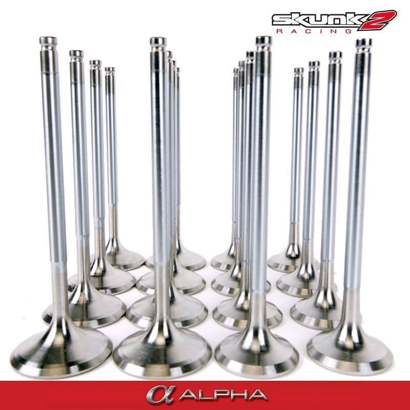 SKUNK2 ALPHA SERIES VALVES STOCK SIZE STANDARD COMPRESSION HONDA K-SERIES VTEC
