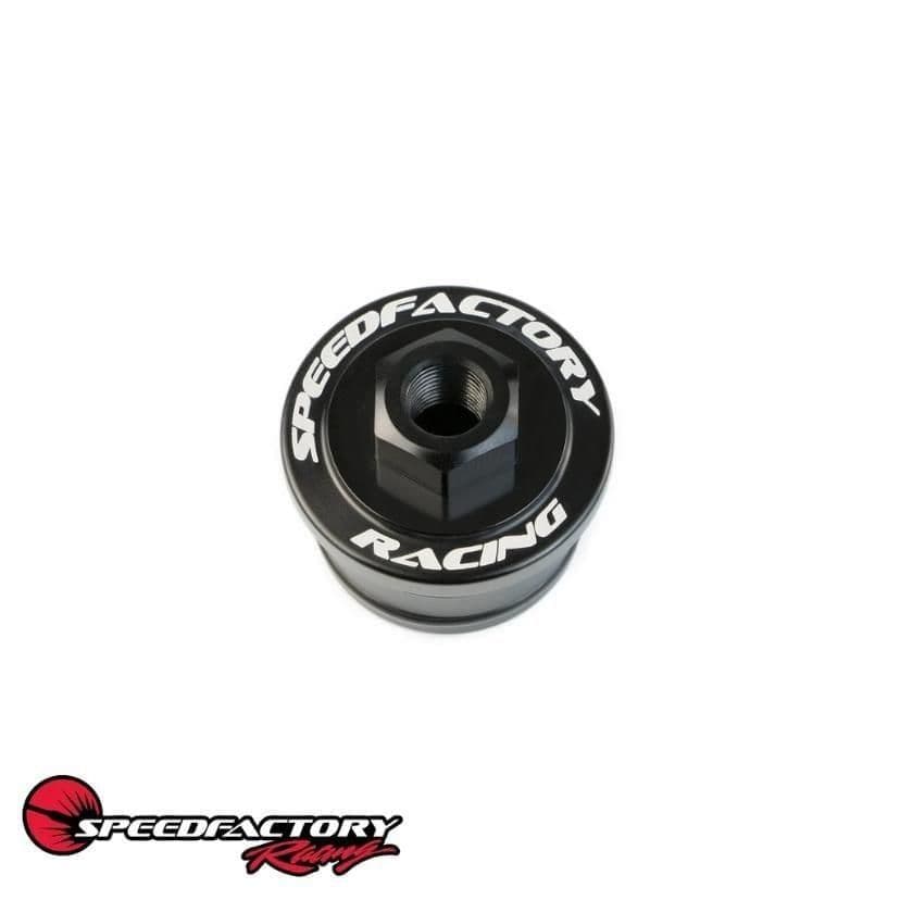 SPEEDFACTORY BILLET ALUMINUM B SERIES CRANK CASE PRESSURE PORT - BLACK
