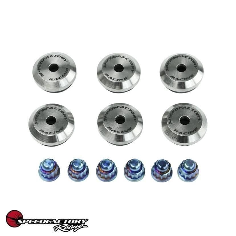 SPEEDFACTORY RACING K SERIES TITANIUM VALVE COVER HARDWARE KIT - BURNT NUTS