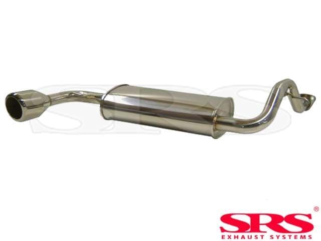 SRS EXHAUSTS AXLEBACK SYSTEM STAINLESS STEEL SINGLE (HONDA CIVIC EF 87-91 3DR/CRX 87-93)