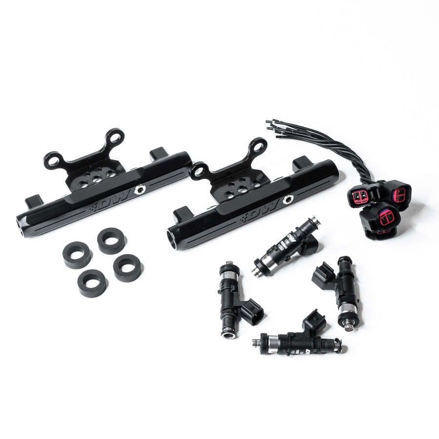 SUBARU SIDE FEED TO TOP FEED FUEL RAIL CONVERSION KIT AND 1000CC FUEL INJECTORS FOR 04-06 STI