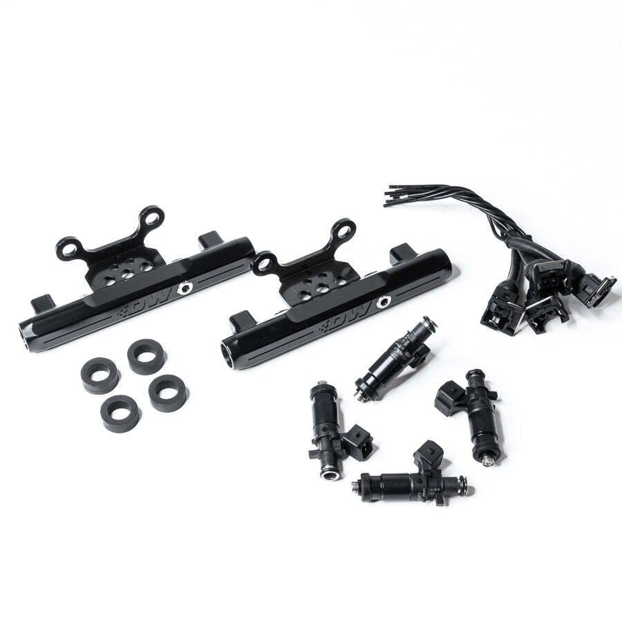 SUBARU SIDE FEED TO TOP FEED FUEL RAIL CONVERSION KIT AND 1200CC FUEL INJECTORS FOR 04-06 STI
