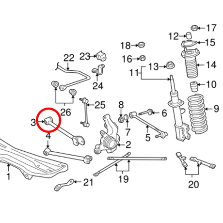 SUPERPRO REAR LOWER CONTROL ARM BUSHES FOR TOYOTA MR2 MK3 ROADSTER ZZW30