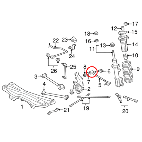 SUPERPRO REAR TOE CONTROL ARM BUSH KIT FOR TOYOTA MR2 MK3 ROADSTER ZZW30 99-07