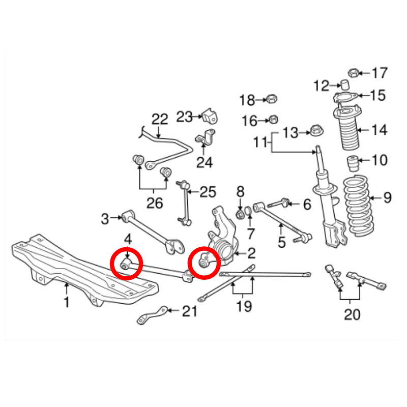 SUPERPRO REAR TRAILING ARM BUSH KIT FOR TOYOTA MR2 MR-S MK3 ROADSTER ZZW30 99-07