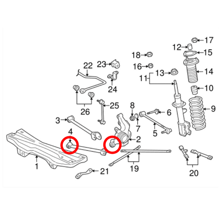SUPERPRO REAR TRAILING ARM BUSH KIT FOR TOYOTA MR2 MR-S MK3 ROADSTER ZZW30 99-07