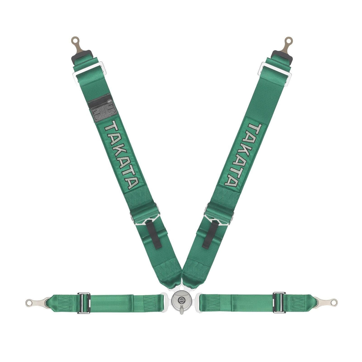 TAKATA RACE 4 4 POINT HARNESS BOLT-ON GREEN