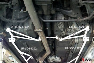 ULTRA RACING 2X 3-POINT FLOOR BARS NISSAN SKYLINE GTR R33