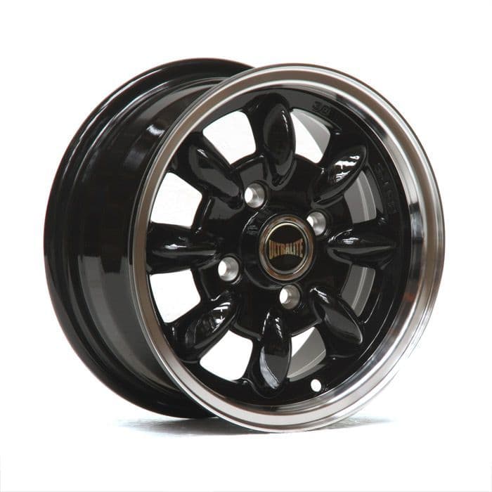 ULTRALITE ALLOY WHEELS X4 5x12 / ET30 / 101.6x4 / GLOSS BLACK POLISHED