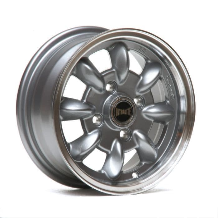 ULTRALITE ALLOY WHEELS X4 5x12 / ET30 / 101.6x4 / GUNMET POLISHED RIM