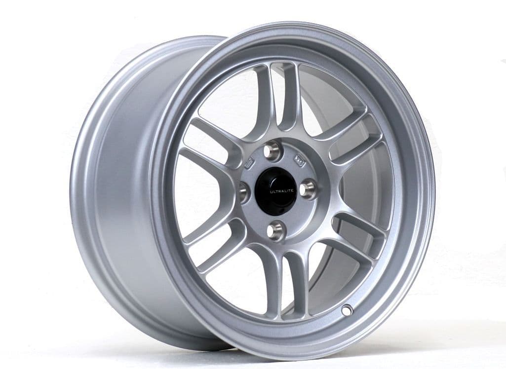 ULTRALITE F1 ALLOY WHEELS X4 -15x7.5 / ET30 / 4x100 / MATT SILVER