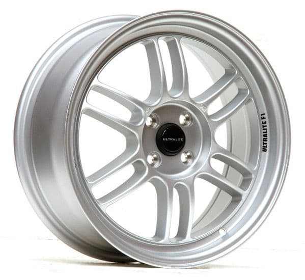 ULTRALITE F1 ALLOY WHEELS X4 -17x7.5 / ET42 / 4x100 / 73.1 / MATT SILVER