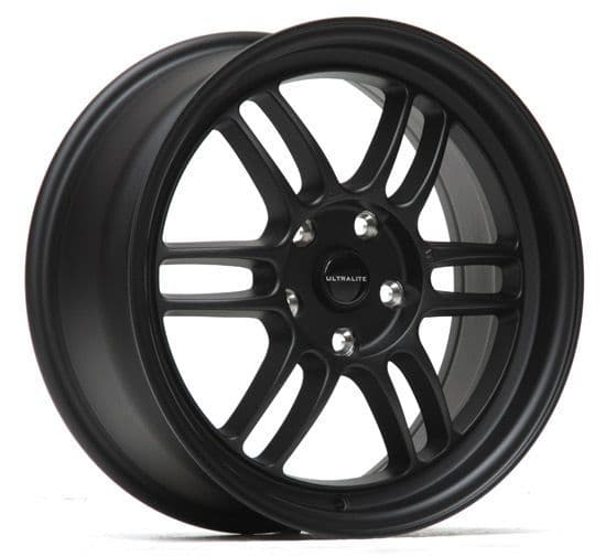 ULTRALITE F1 ALLOY WHEELS X4 -17x7.5 / ET42 / 5x114.3 / 73.1 / MATT BLACK