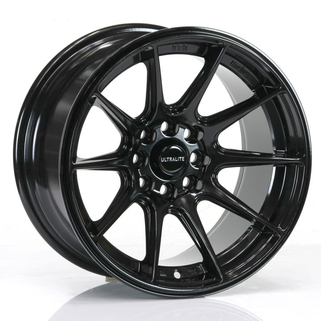 ULTRALITE UL11 ALLOY WHEELS X4 - 15x8 / ET0 / 4x100+108 / GLOSS BLACK