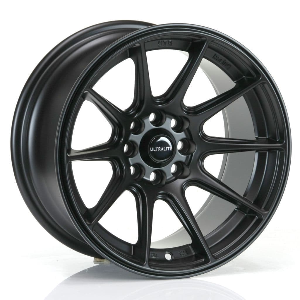 ULTRALITE UL11 ALLOY WHEELS X4 - 15x8 / ET0 / 4x100+108 / MATT BLACK