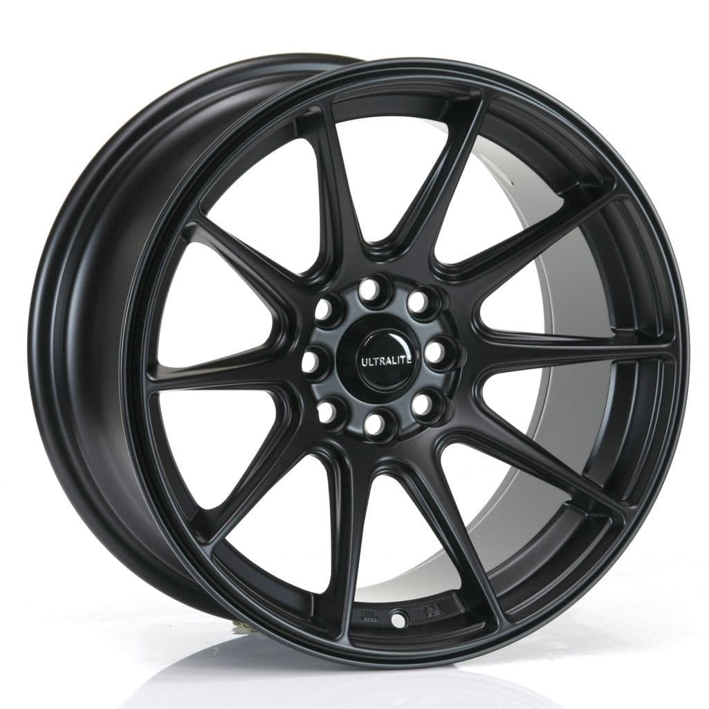 ULTRALITE UL11 ALLOY WHEELS X4 - 16x8 / ET25 / 4x100+108 / MATT BLACK
