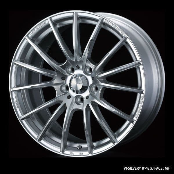 WEDSSPORT SA-35R ALLOY WHEEL 18X7.5J 5X114.3 ET35 SILVER