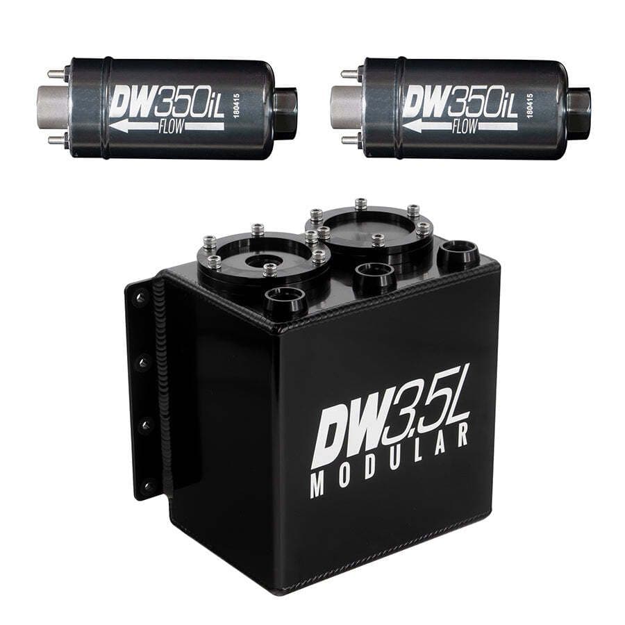 3.5L MODULAR SURGE TANK, UNIVERSAL. INCLUDES 2 350IL IN-LINE FUEL PUMP