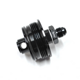 SYTEC MOTORSPORT IN-LINE 'BULLET' FUEL FILTER WITH AN6 -6 FITTINGS [BLACK]