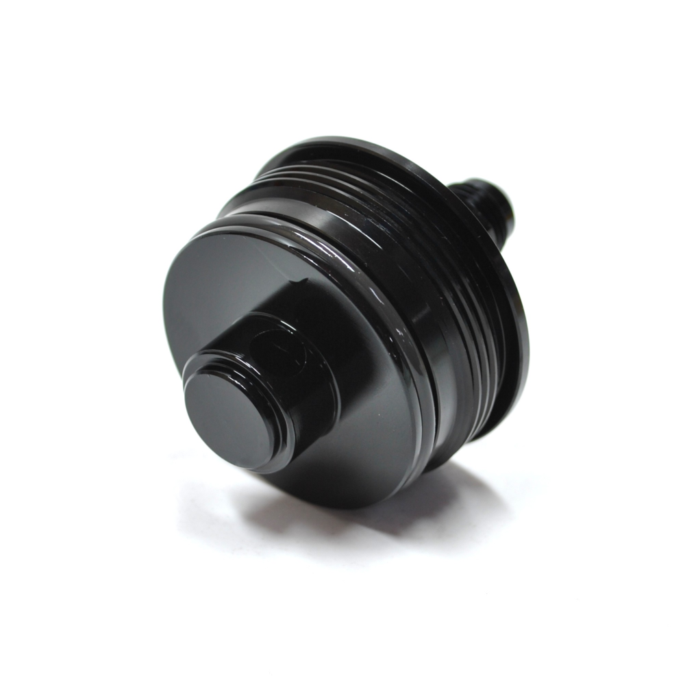 SYTEC MOTORSPORT IN-LINE 'BULLET' FUEL FILTER WITH AN6 -6 FITTINGS [BLACK]